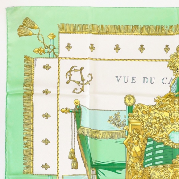 NWT Hermes Scarf "Vue du Carrosse de la Galère -La Réale" 1 - Picture 6 of 11